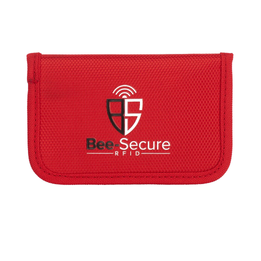 BEE-SECURE RFID Key Pouch - Polyester Red