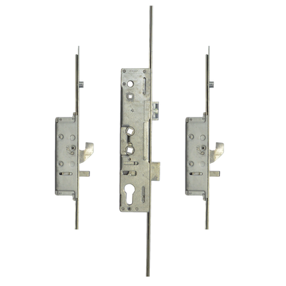 LOCKMASTER Lever Operated Latch & Deadbolt Twin Spindle - 2 Hook 2 Anti-Lift 2 Roller 35/92-62