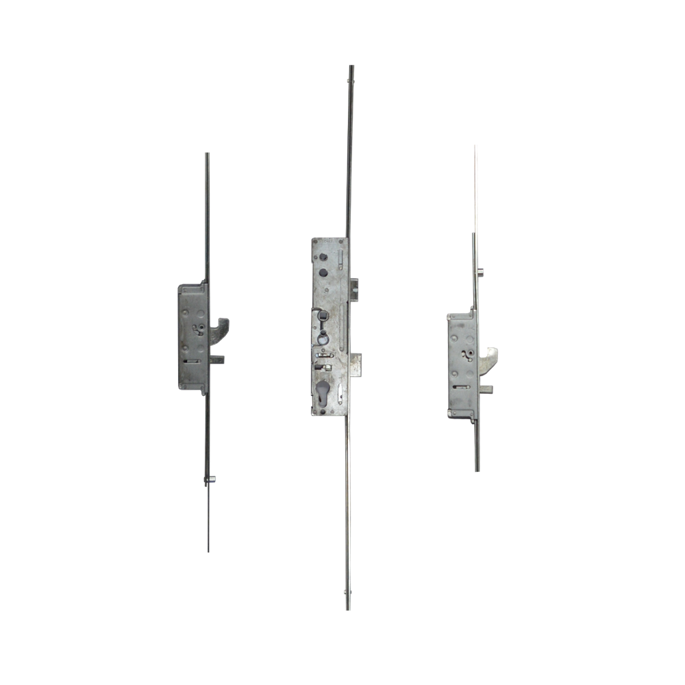 LOCKMASTER Lever Operated Latch & Deadbolt Synseal Single Spindle - 2 Hook 2 Anti-Lift 2 Roller 35/92