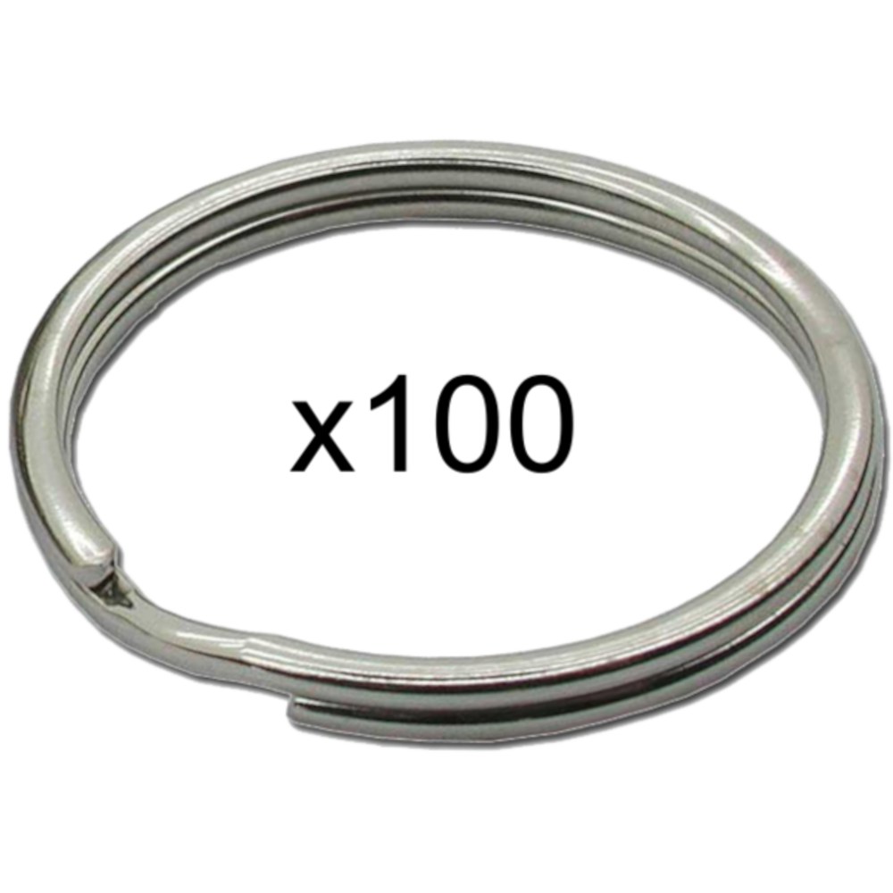 ALDRIDGE Split Rings 38mm 100 Rings - Chrome Plated