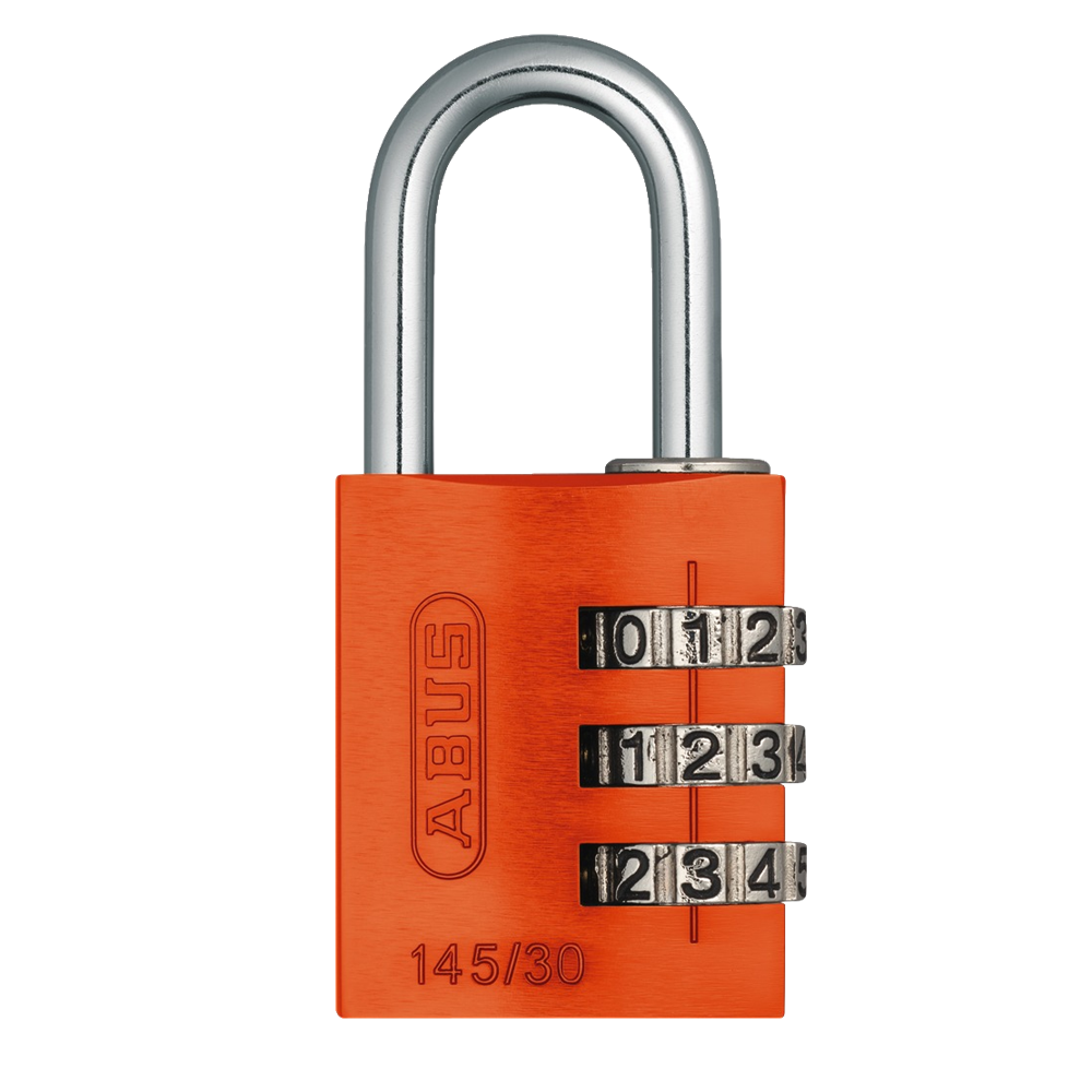 ABUS 145/30 Travel Light Combination Padlock Orange