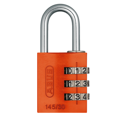 ABUS 145/30 Travel Light Combination Padlock Orange