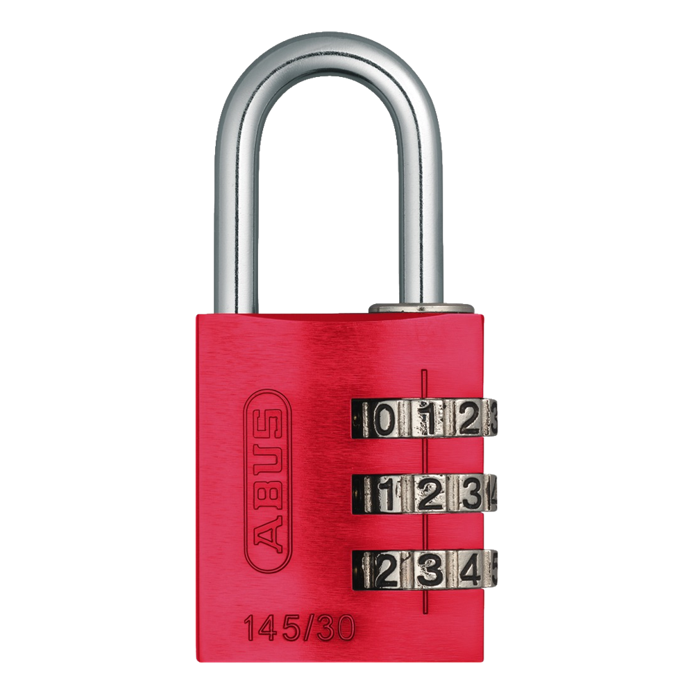 ABUS 145/30 Travel Light Combination Padlock Red