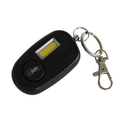 MINDER Mini High Intensity COB Keyring Torch Alarm Black