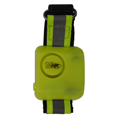 MINDER Hi-Vis Wrist Personal Alarm Yellow