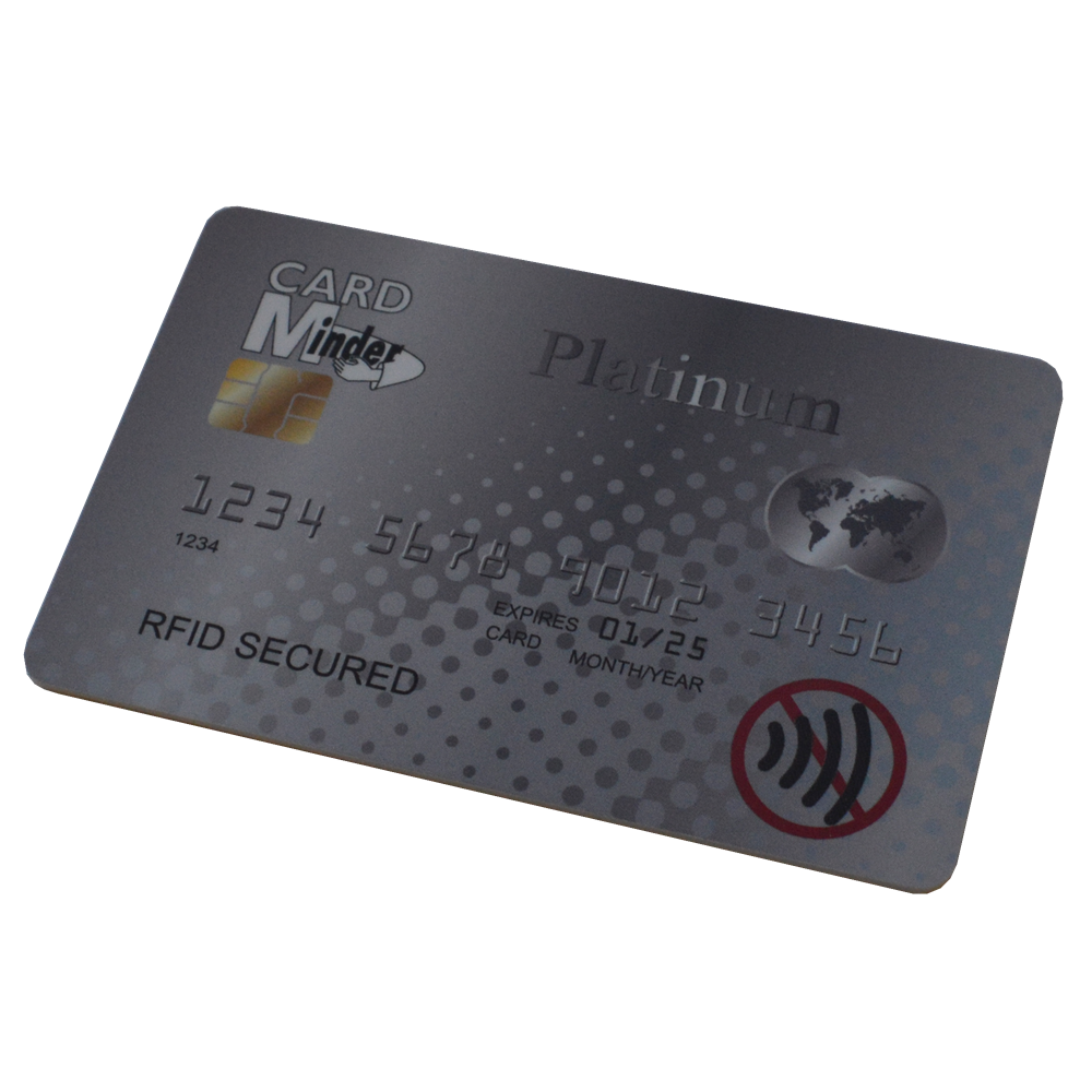 MINDER RFID Card Minder Platinum Silver