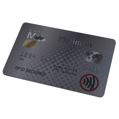 MINDER RFID Card Minder Platinum Silver