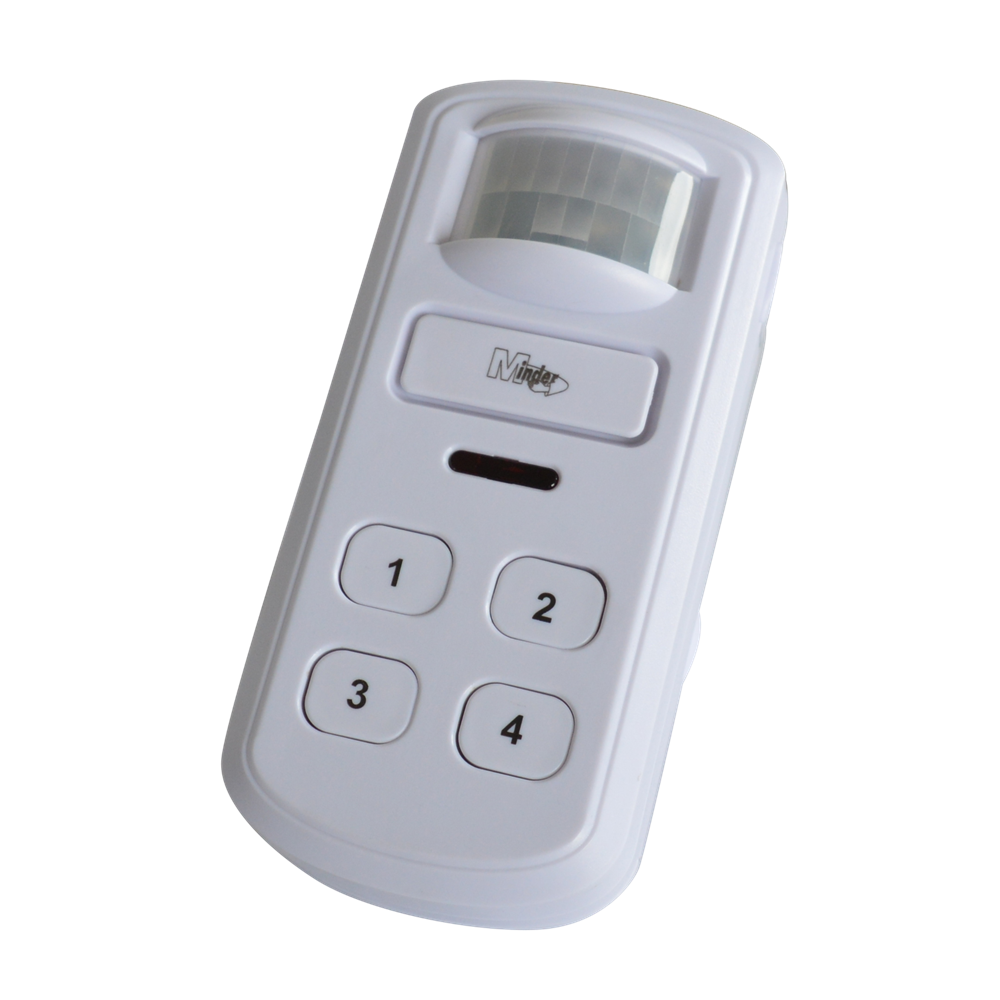 MINDER Mini PIR Alarm with Keypad White