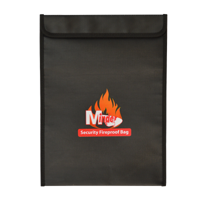 MINDER Fireproof Document Bags Large - Black