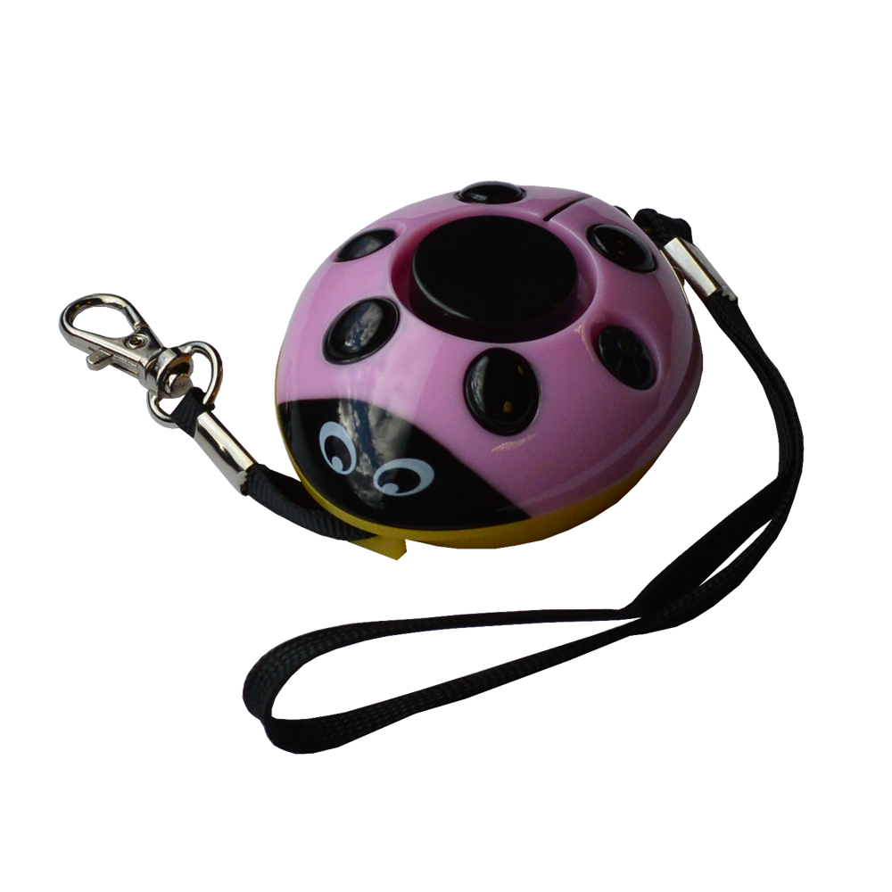 MINDER Screaming Ladybug Personal Alarm Pink