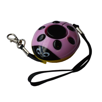 MINDER Screaming Ladybug Personal Alarm Pink