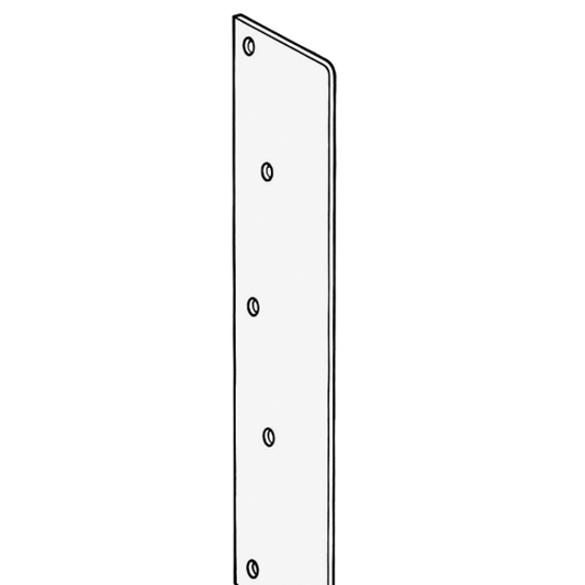 KICKSTOP AT4 Full Length Anti-Thrust Plate AT4 No Keyway - White