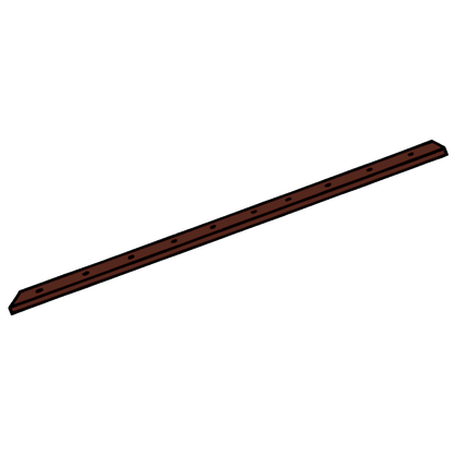 KICKSTOP 9615 20mm Birmingham Door Bar 1980mm - Dark Brown