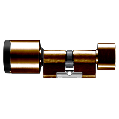 EVVA AirKey Euro Double Proximity - Turn Cylinder Sizes 62mm to 92mm - Patina Brown (Bronze)