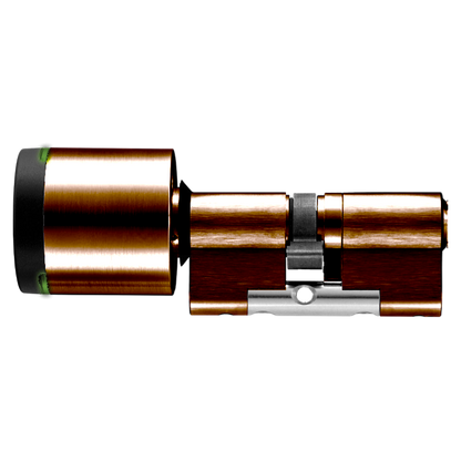 EVVA AirKey Euro Double Proximity - Key EPS Cylinder Sizes 62mm to 92mm - Patina Brown (Bronze)