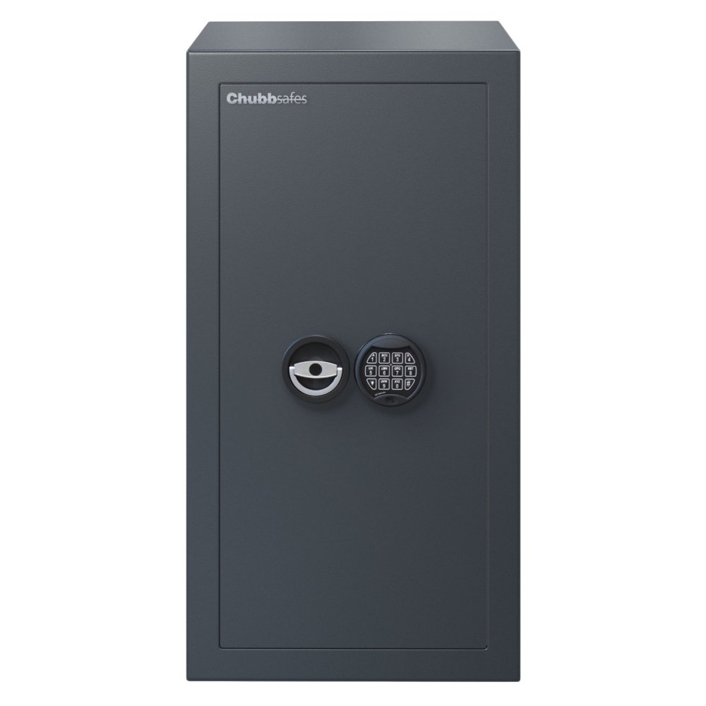 CHUBBSAFES Zeta Grade 1 Certified Safe 10,000 Rated 80E 82 Litres 117Kg - Dark Grey