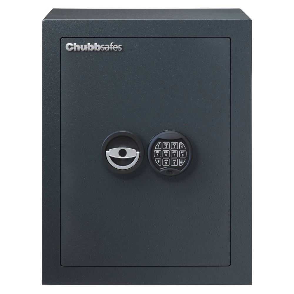 CHUBBSAFES Zeta Grade 0 Certified Safe 6,000 Rated 50E 52 Litres 81Kg - Dark Grey