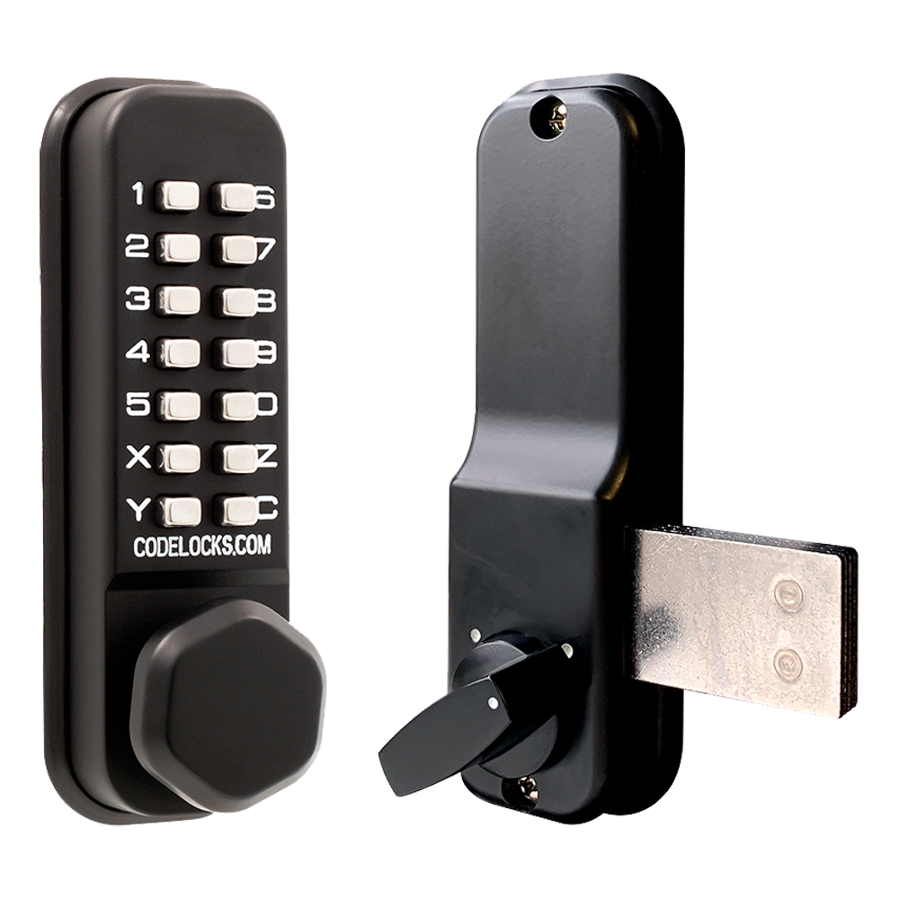 CL0200 Surface Deadbolt Marine By Codelocks Digital Lock Black