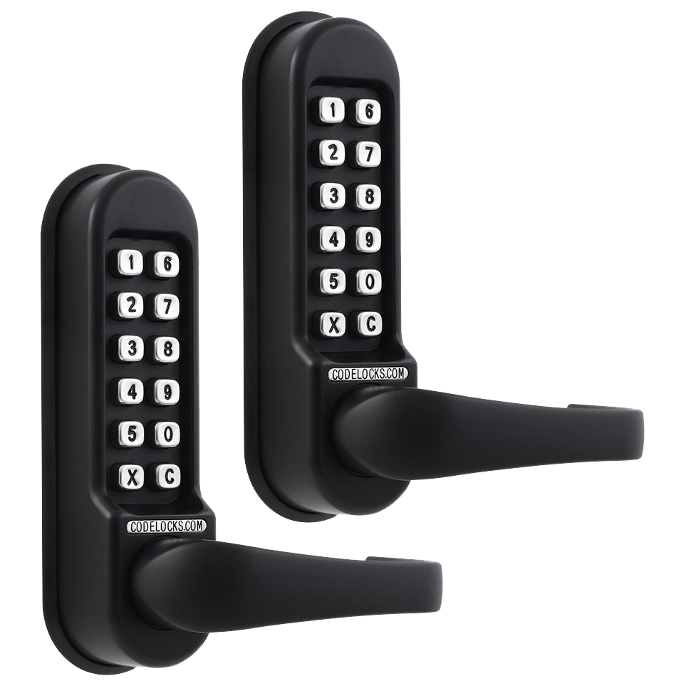 CL0510 Back To Back Marine By Codelocks Digital Lock Without Passage Set - Black