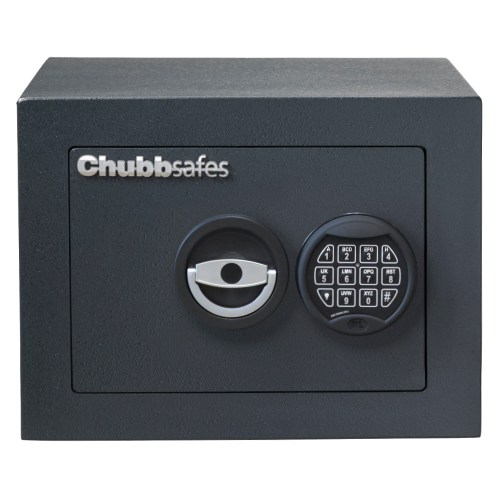 CHUBBSAFES Zeta Grade 0 Certified Safe 6,000 Rated 15E 13 Litres 40Kg - Dark Grey