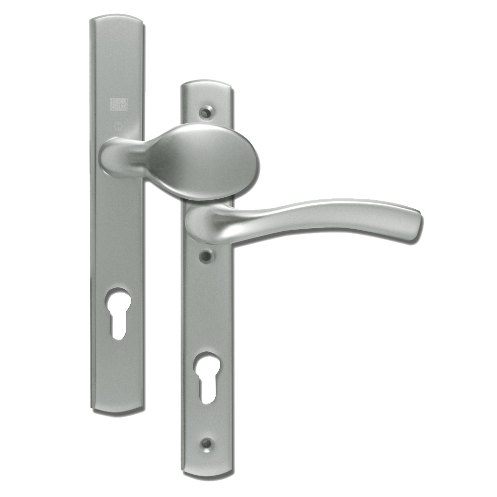 WINKHAUS Palladio XL 92 Lever/Fixed Pad UPVC Furniture Left Handed - Silver