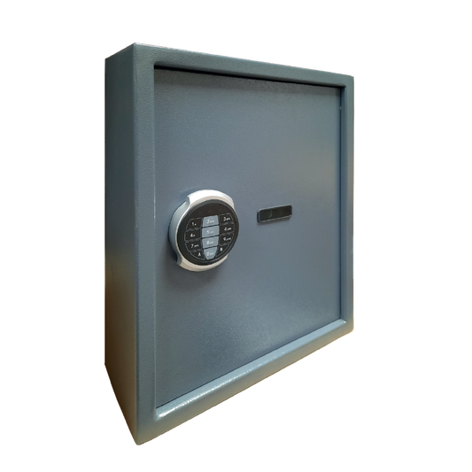 BURTON SAFES KG Digital Key Cabinet 27 Hooks - Grey