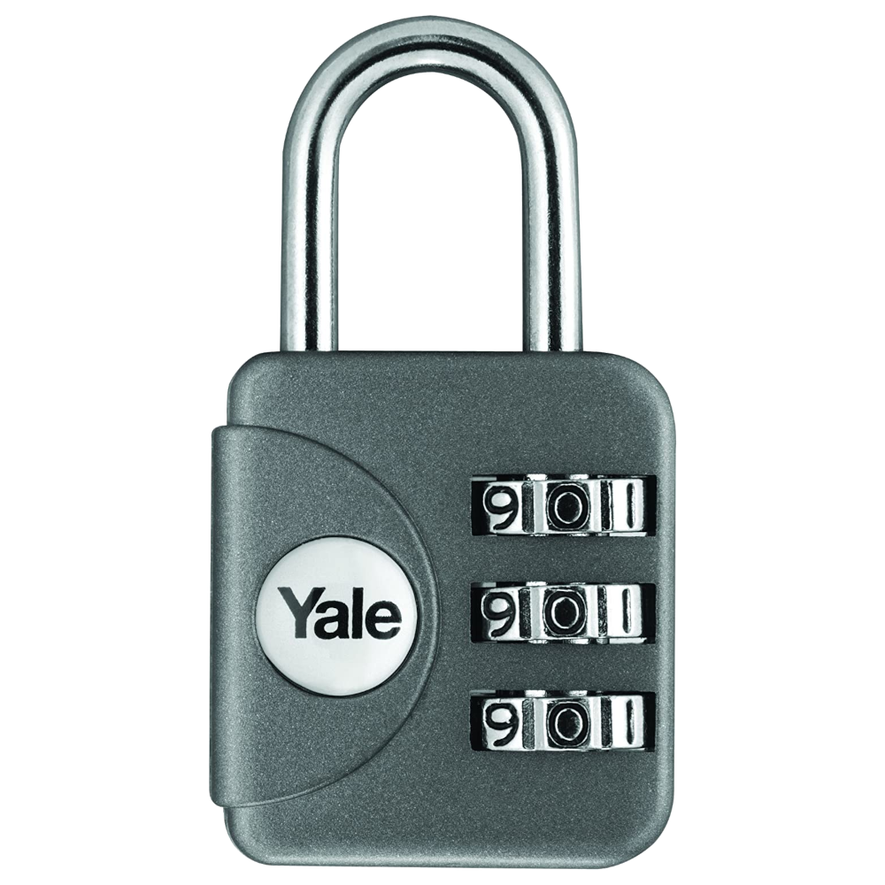 YALE YP1 Open Shackle Combination Padlock Grey