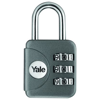 YALE YP1 Open Shackle Combination Padlock Grey