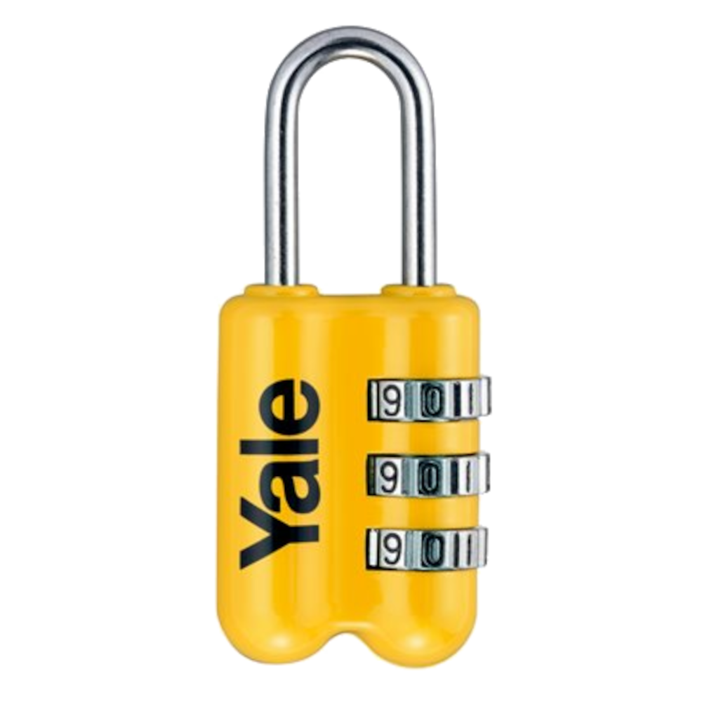 YALE YP2 Open Shackle Combination Padlock Yellow