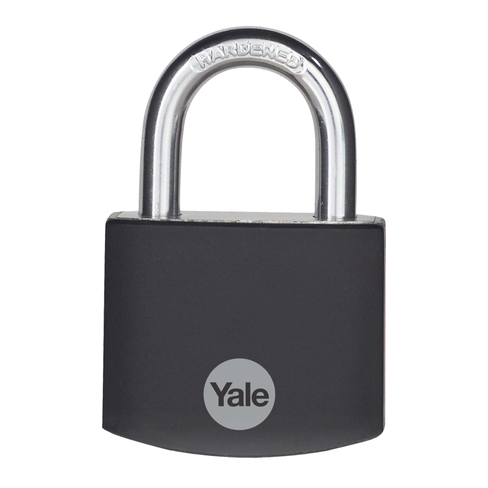 YALE YE3B Aluminium Open Shackle Padlock Black