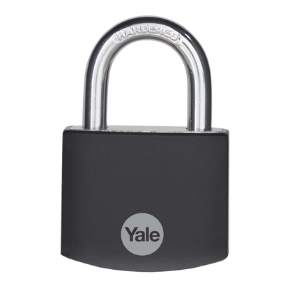 YALE YE3B Aluminium Open Shackle Padlock Black