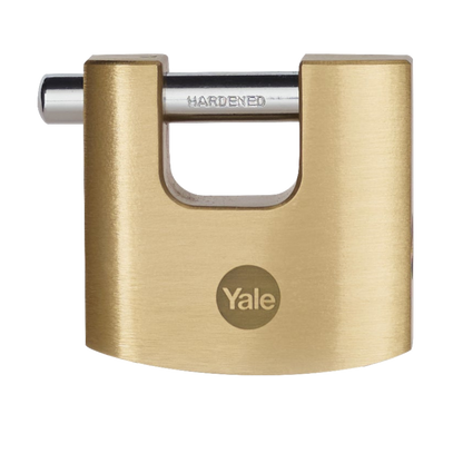 YALE 114B Brass Shutter Padlock 60mm