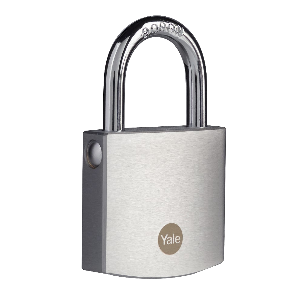 YALE Y120B Brass Padlock With Chrome Finish 50mm