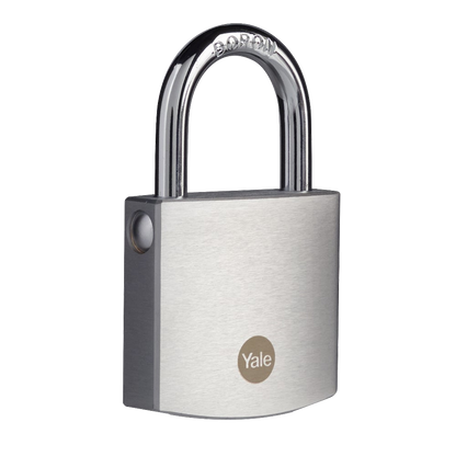 YALE Y120B Brass Padlock With Chrome Finish 50mm