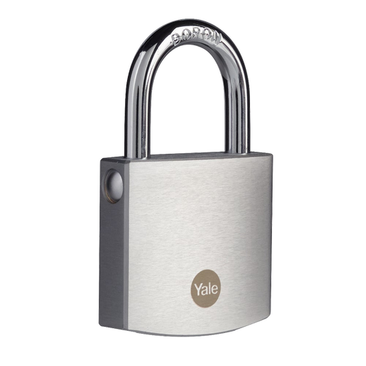 YALE Y120B Brass Padlock With Chrome Finish 50mm