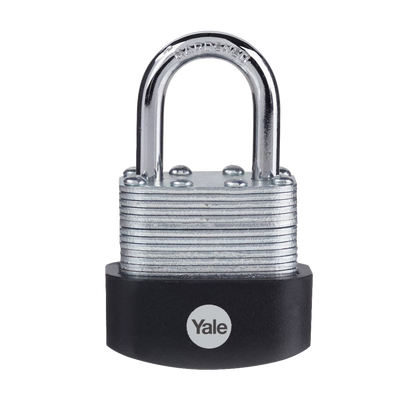 YALE Y125B High Security Laminated Steel Open Shackle Padlock 40mm Pack of 1