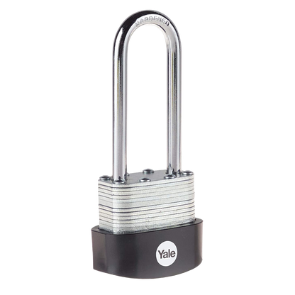 YALE Y125B High Security Laminated Steel Long Shackle Padlock 40mm