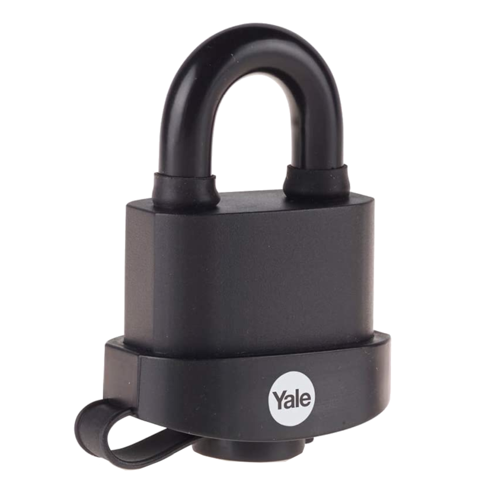 YALE Y220B High Security Open Shackle Weatherproof Padlock 51mm Pack of 1 - Black