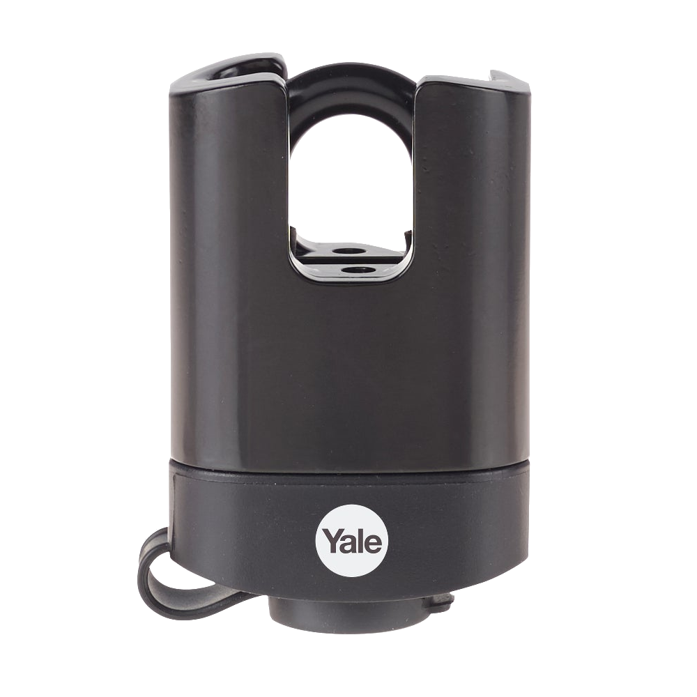 YALE Y220B High Security Closed Shackle Weatherproof Padlock 51mm - Black