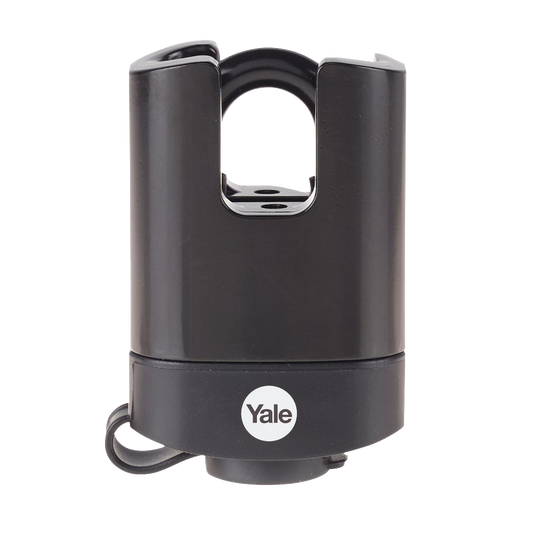 YALE Y220B High Security Closed Shackle Weatherproof Padlock 51mm - Black