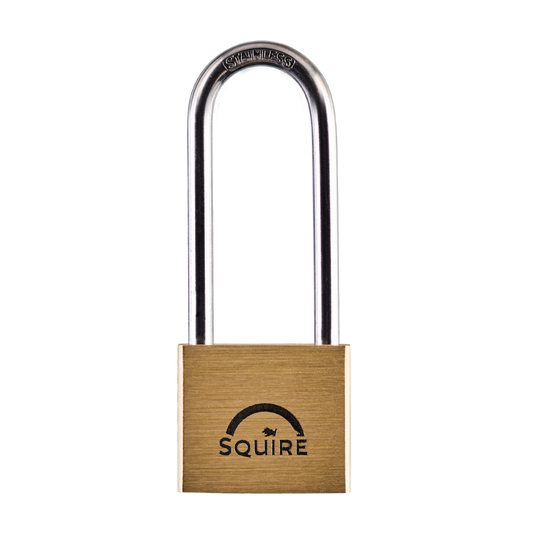 SQUIRE Lion Marine Grade Brass Long Shackle Padlock KA 40mm