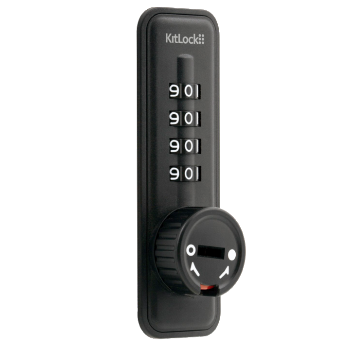 CODELOCKS Kitlock KL15 Public Function Mechanical Combination Lock Vertical - Black