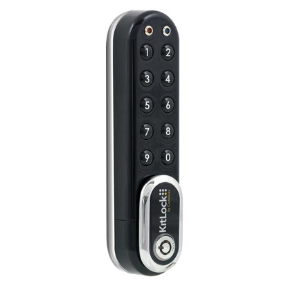 CODELOCKS Kitlock KL1000 G3 Battery Operated Digital Cabinet Lock Black - Black & Silver