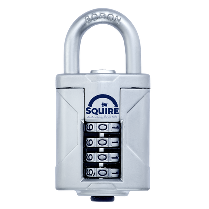 SQUIRE Vulcan Open Boron Shackle Combination Padlock 40mm - Satin Silver