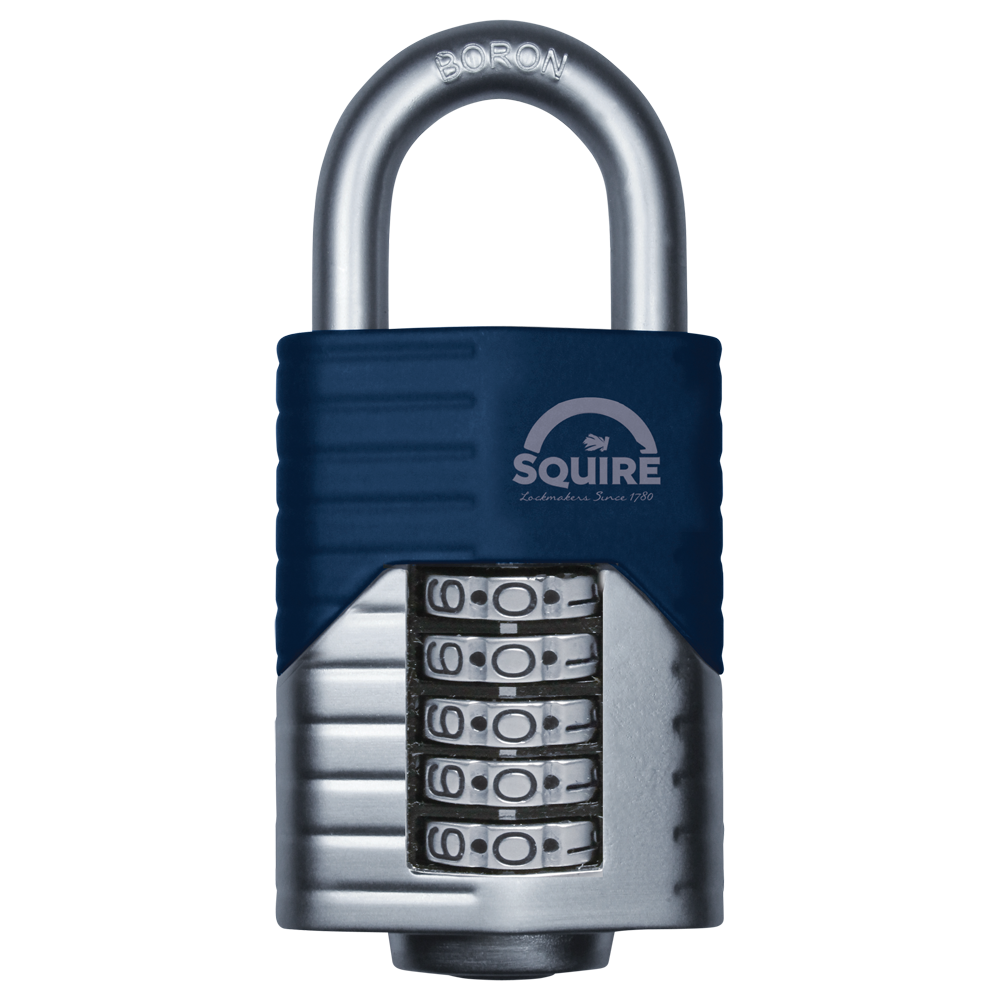 SQUIRE Vulcan Open Boron Shackle Combination Padlock 60mm - Blue & Silver