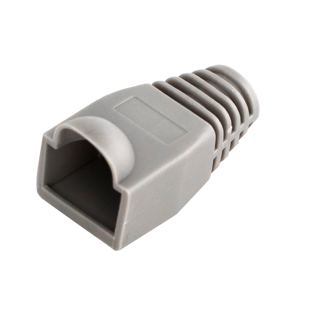 HAYDON MARKETING RJ45 Strain Relief Boot Grey 50 Pack CAT5/6e - Grey