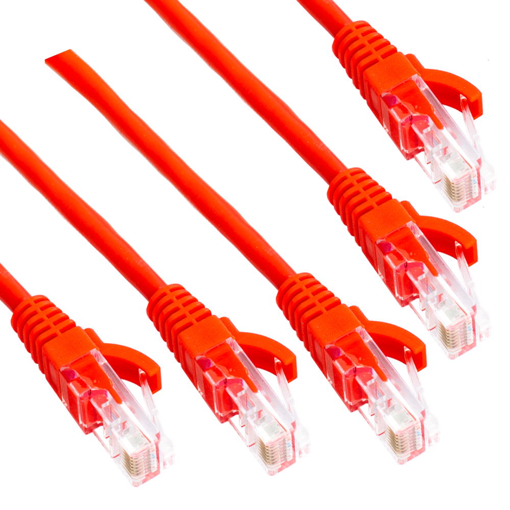 HAYDON MARKETING RJ45 CAT6e Patch Lead 5 Pack 3m - Red