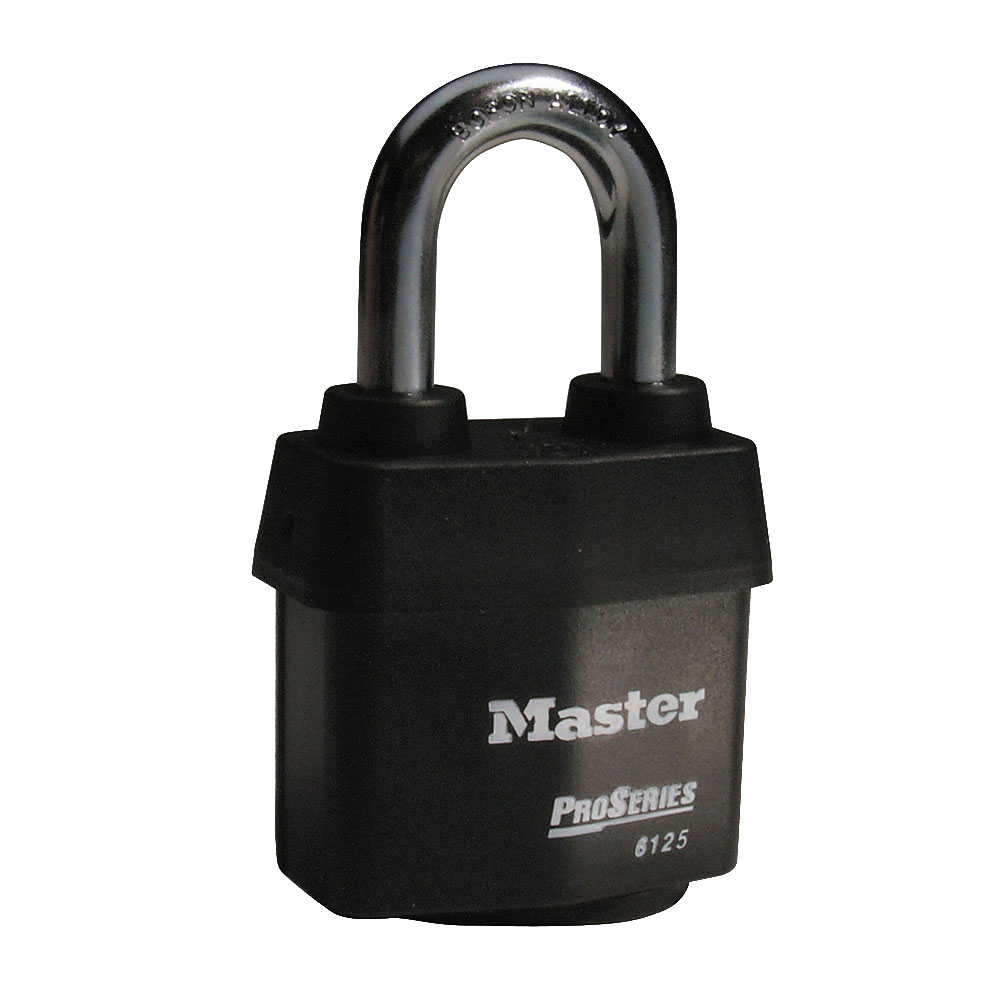 MASTER LOCK 6125 60mm Pro Series Laminated Padlock Rekeyable - Black