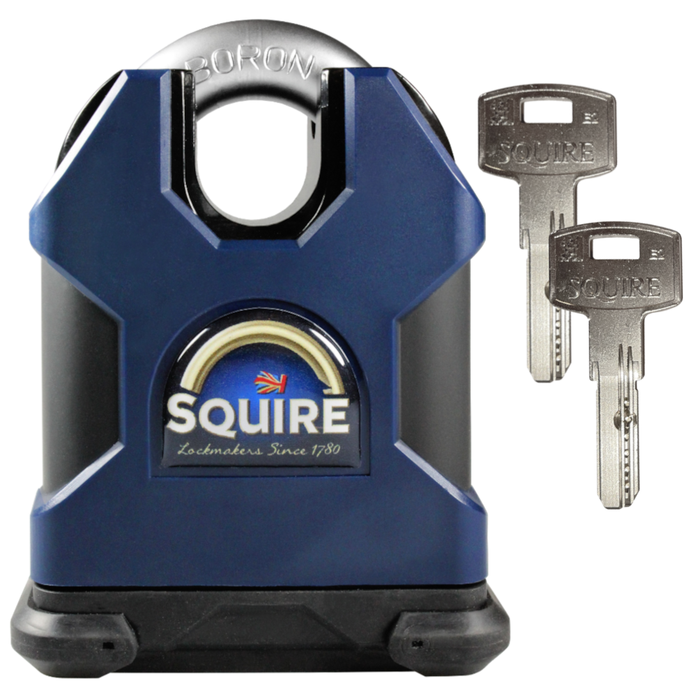 SQUIRE SS65CS Elite Dimple Cylinder Closed Shackle Padlock Keyed To Differ - Dark Blue