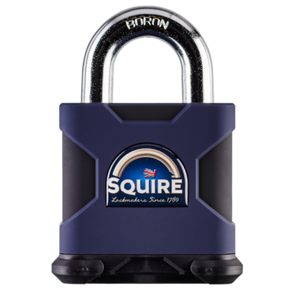 SQUIRE SS80S Elite Dimple Cylinder Open Shackle Padlock Keyed To Differ - Dark Blue